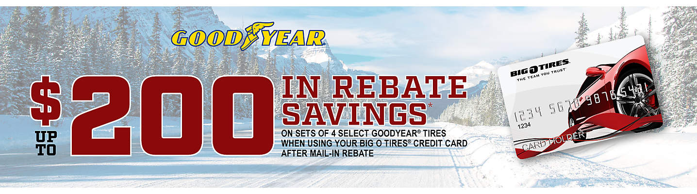Goodyear Up to $200 Mail-in Rebate